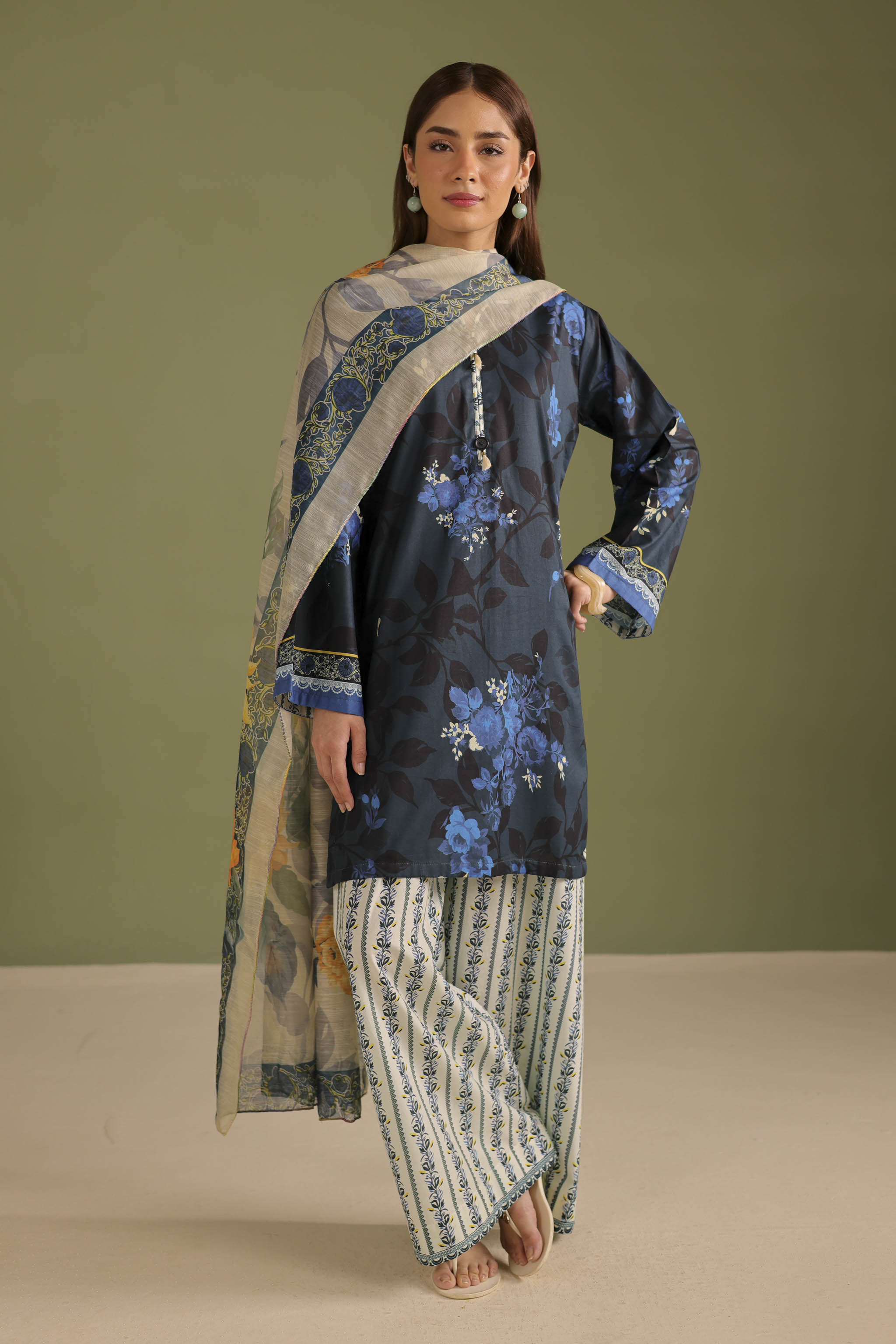 3PC Printed Lawn Suit - 42675