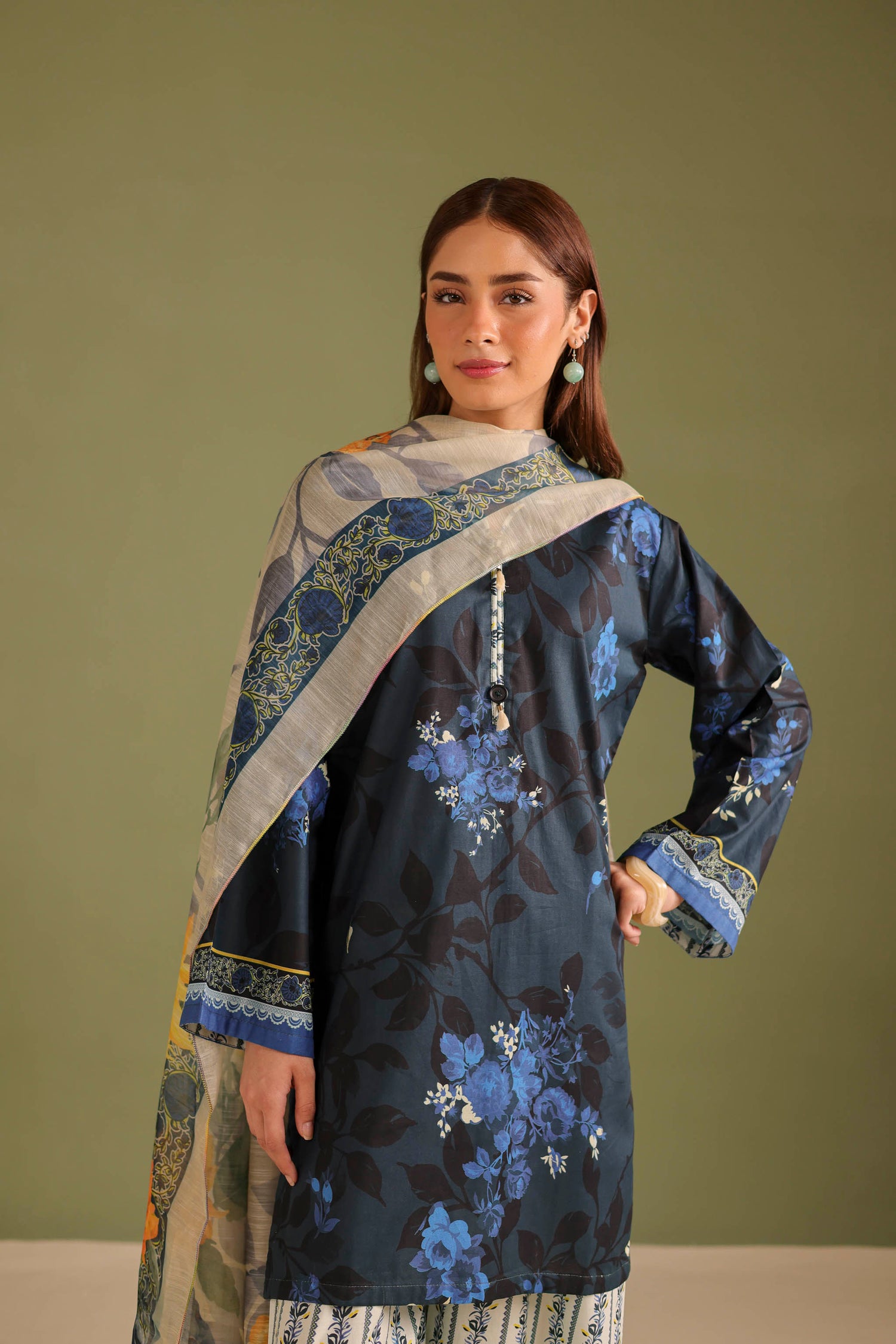 3PC Printed Lawn Suit - 42675