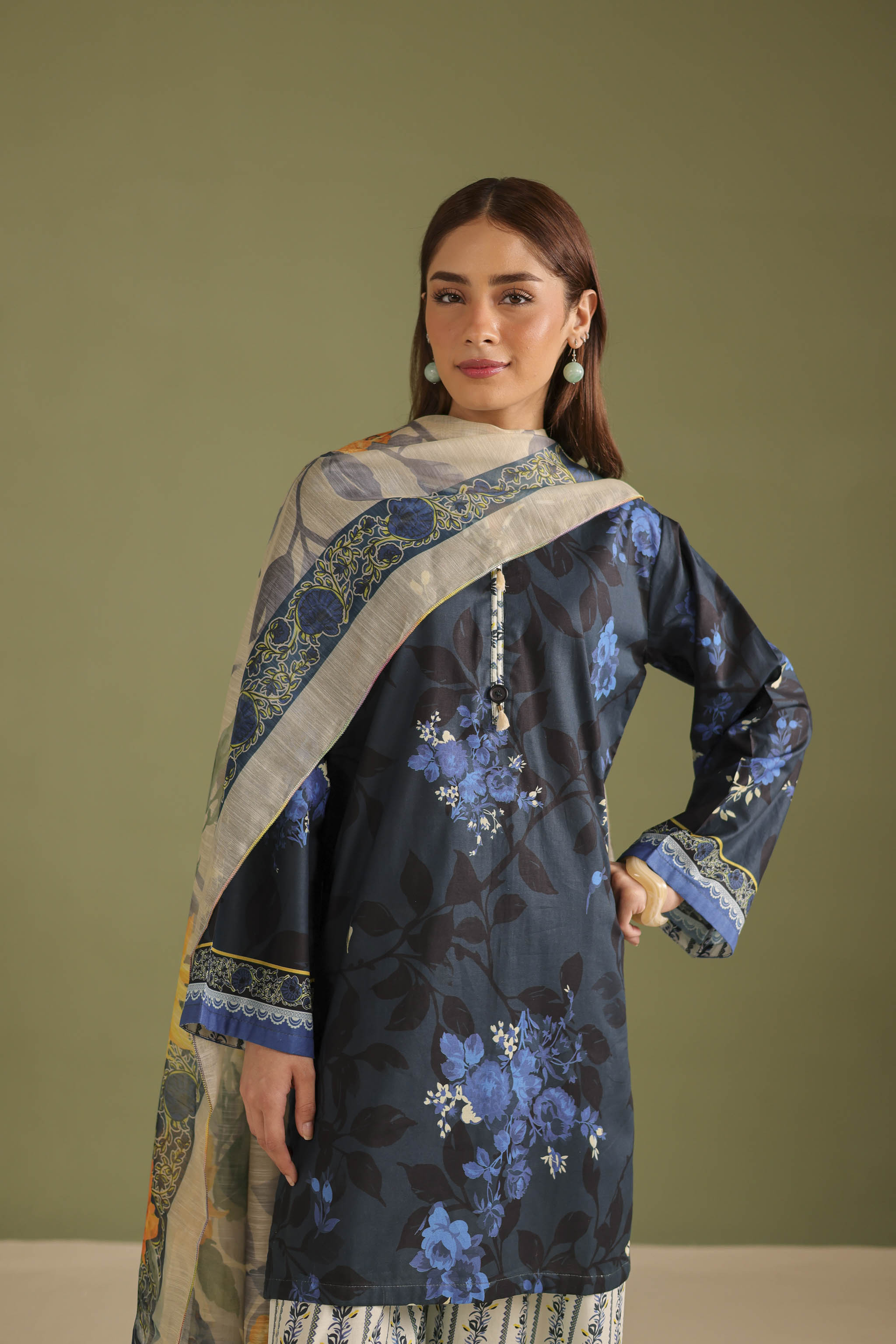 3PC Printed Lawn Suit - 42675
