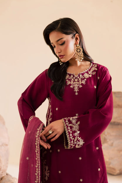 3PC Luxury Embroidered Dress- RSDP14