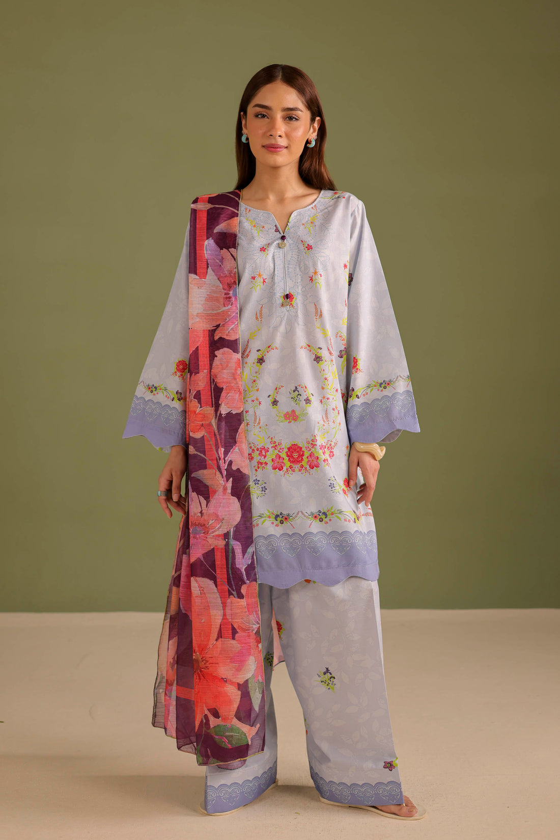 3PC Printed Lawn Suit - 42682