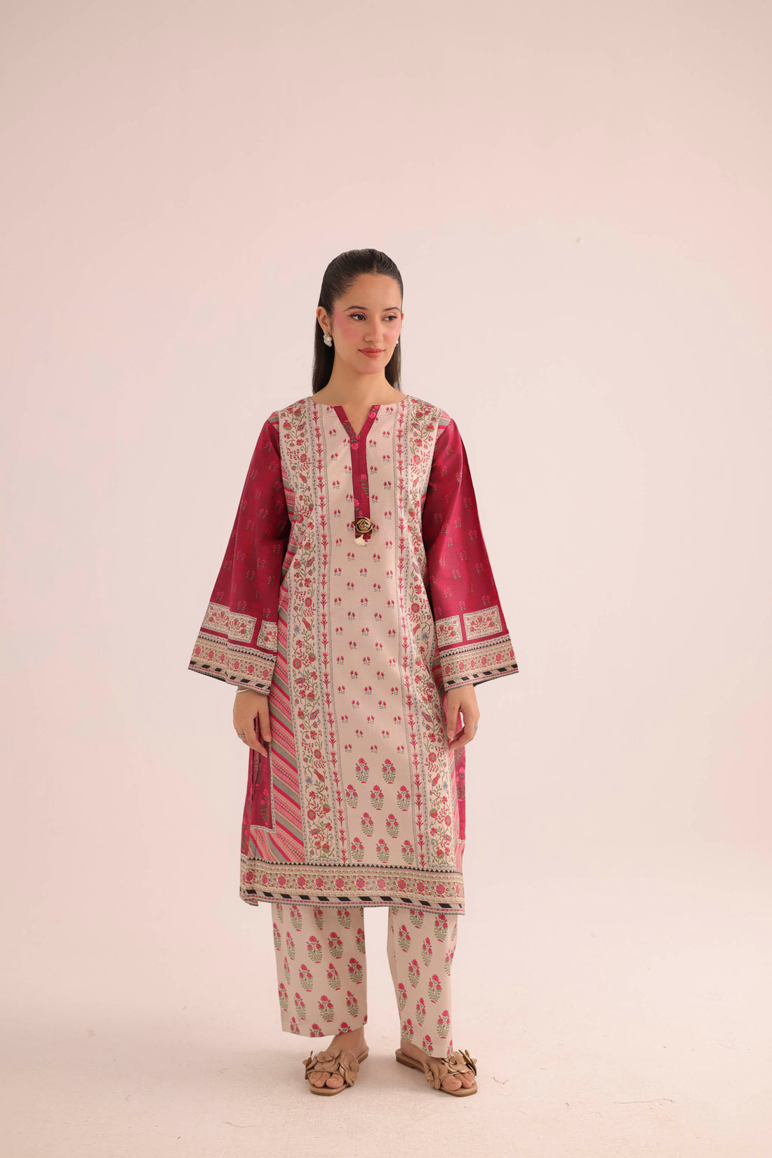 2PC Summer Lawn Dress- PRT L42723