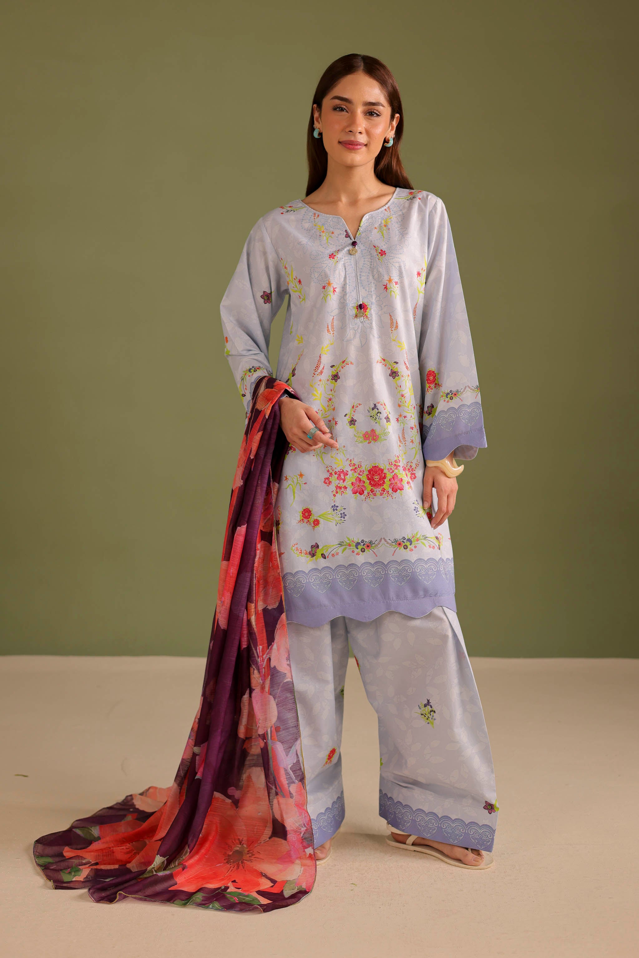 3PC Printed Lawn Suit - 42682