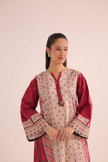 2PC Summer Lawn Dress- PRT L42723