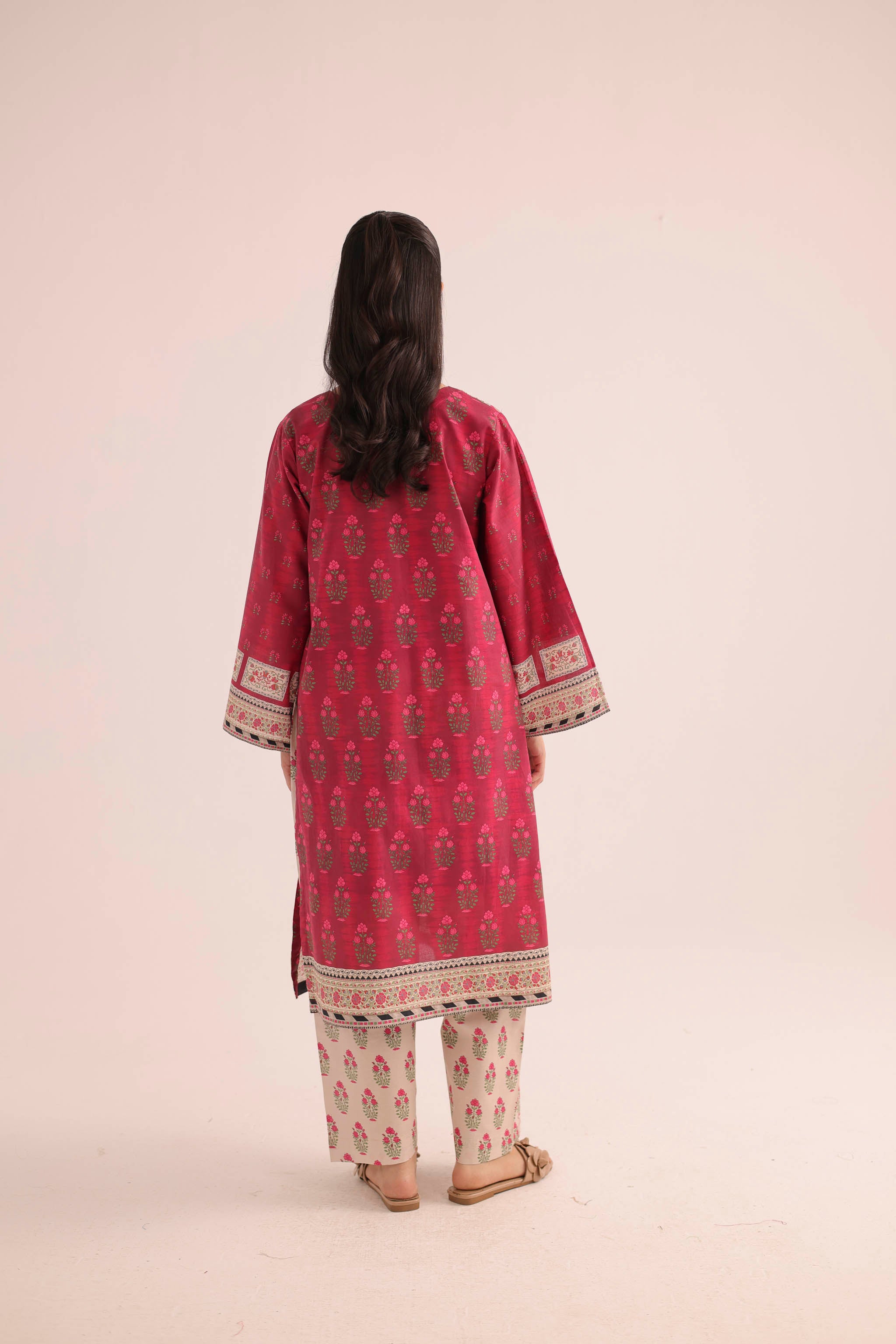 2PC Summer Lawn Dress- PRT L42723