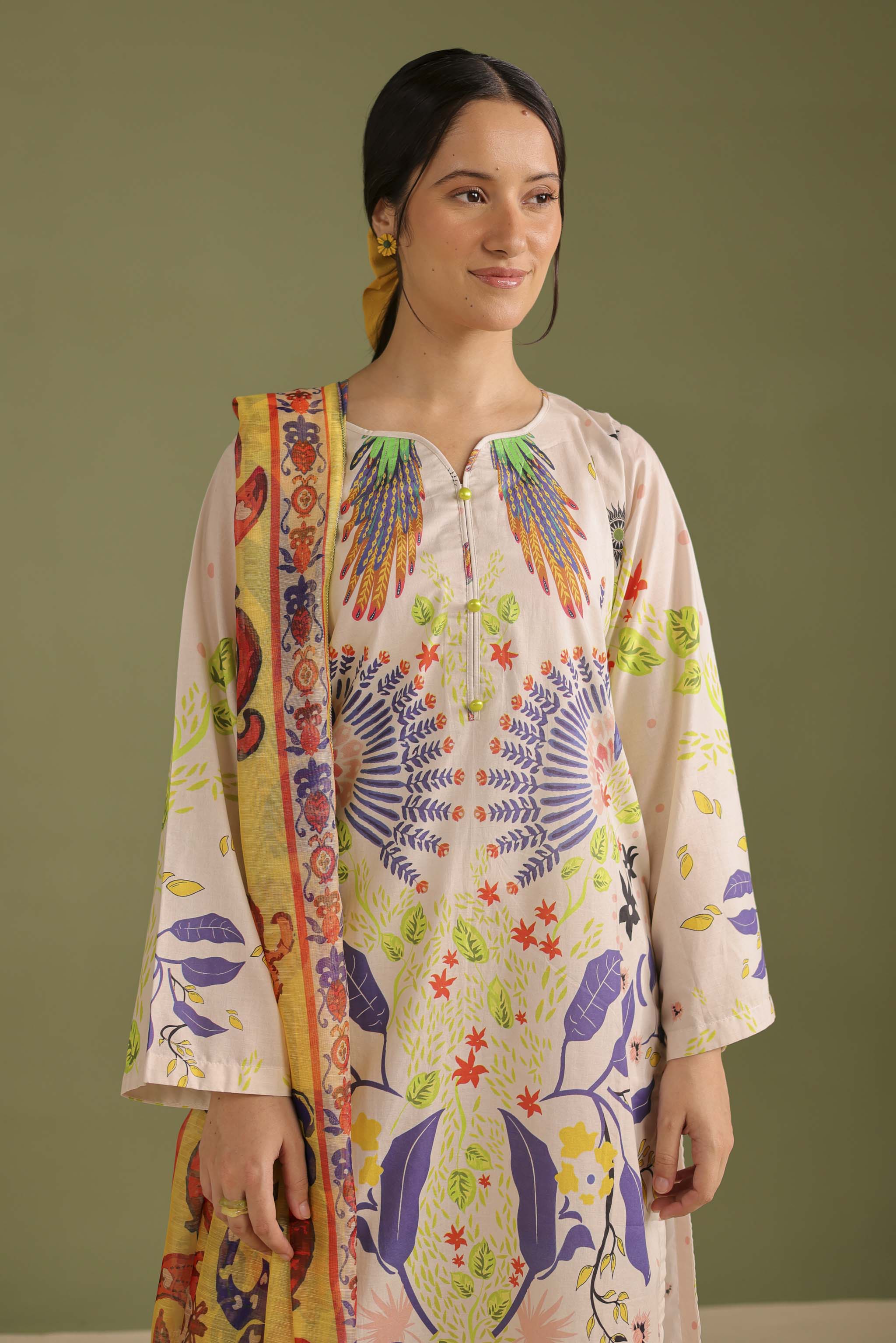 3PC Printed Lawn Suit - 42685