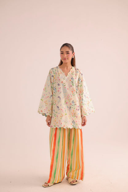 2PC Summer Lawn Dress- PRT L42944