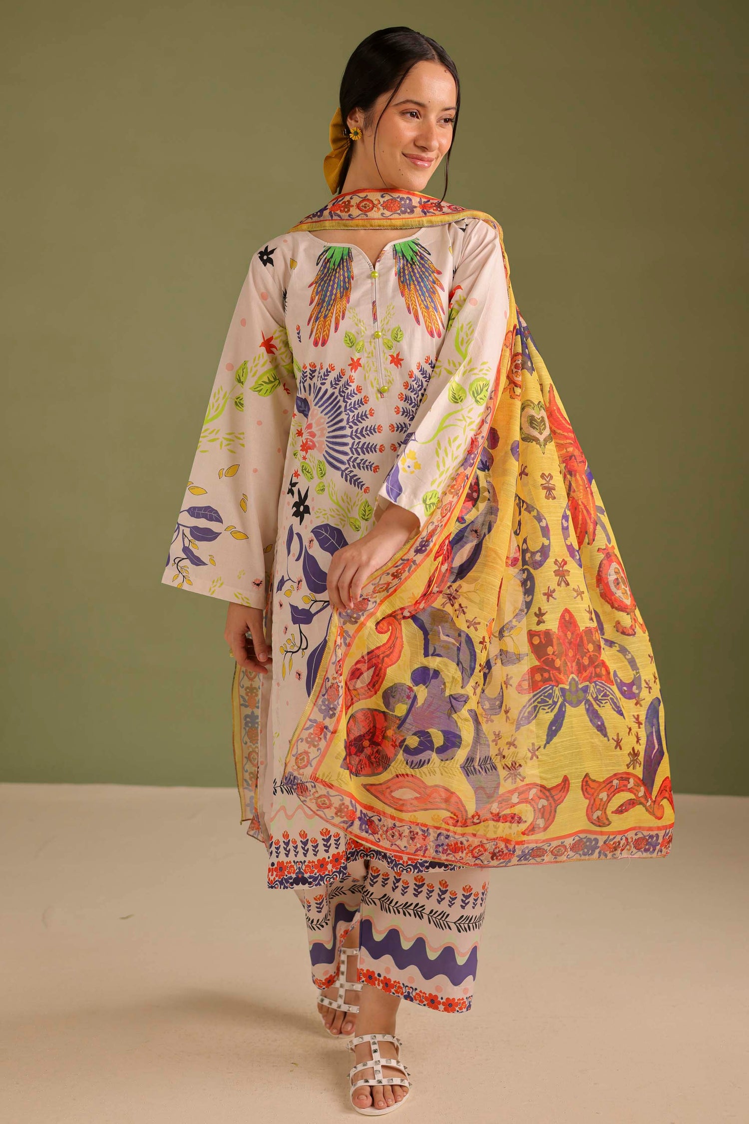 3PC Printed Lawn Suit - 42685