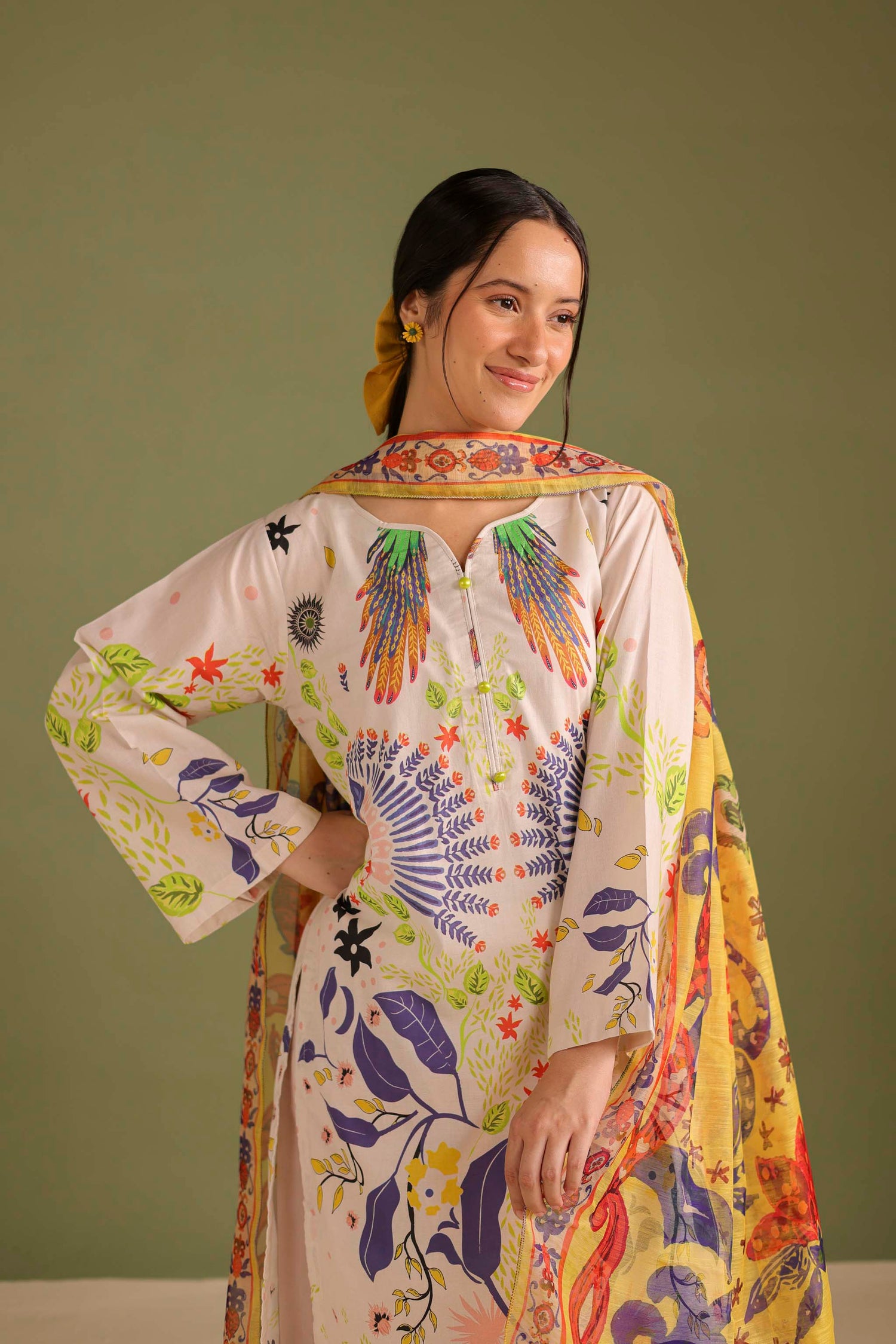 3PC Printed Lawn Suit - 42685