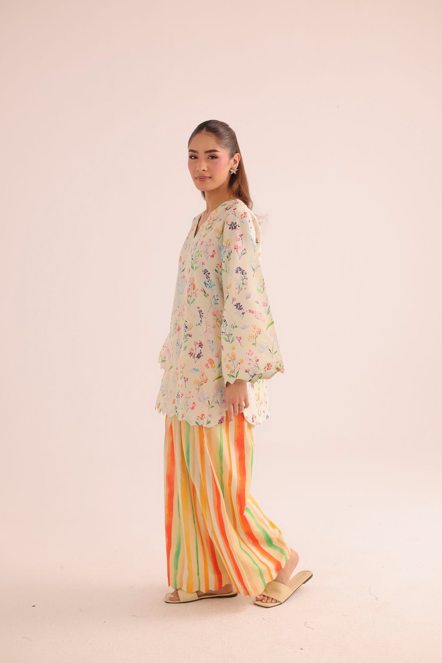 2PC Summer Lawn Dress- PRT L42944
