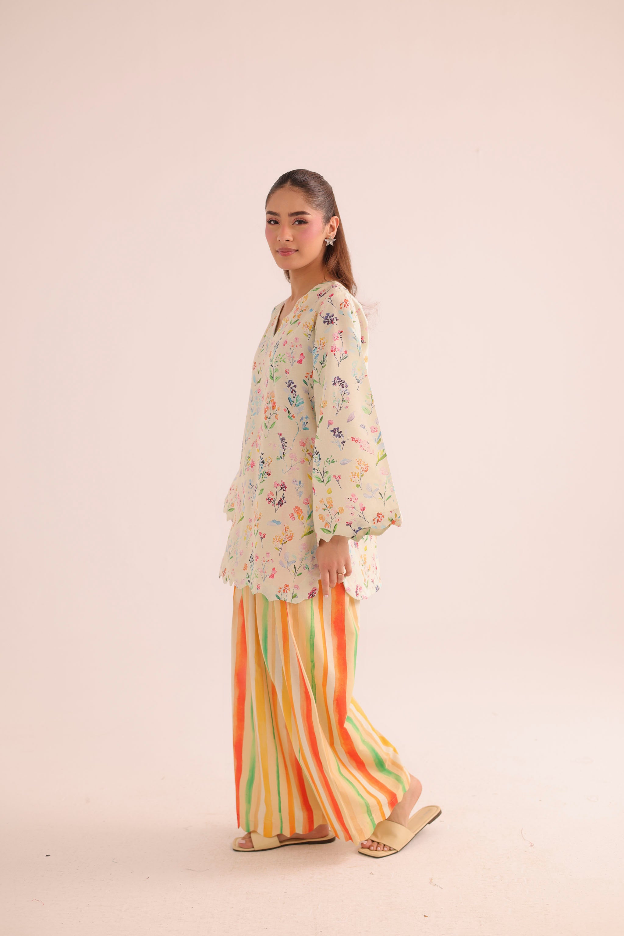 2PC Summer Lawn Dress- PRT L42944