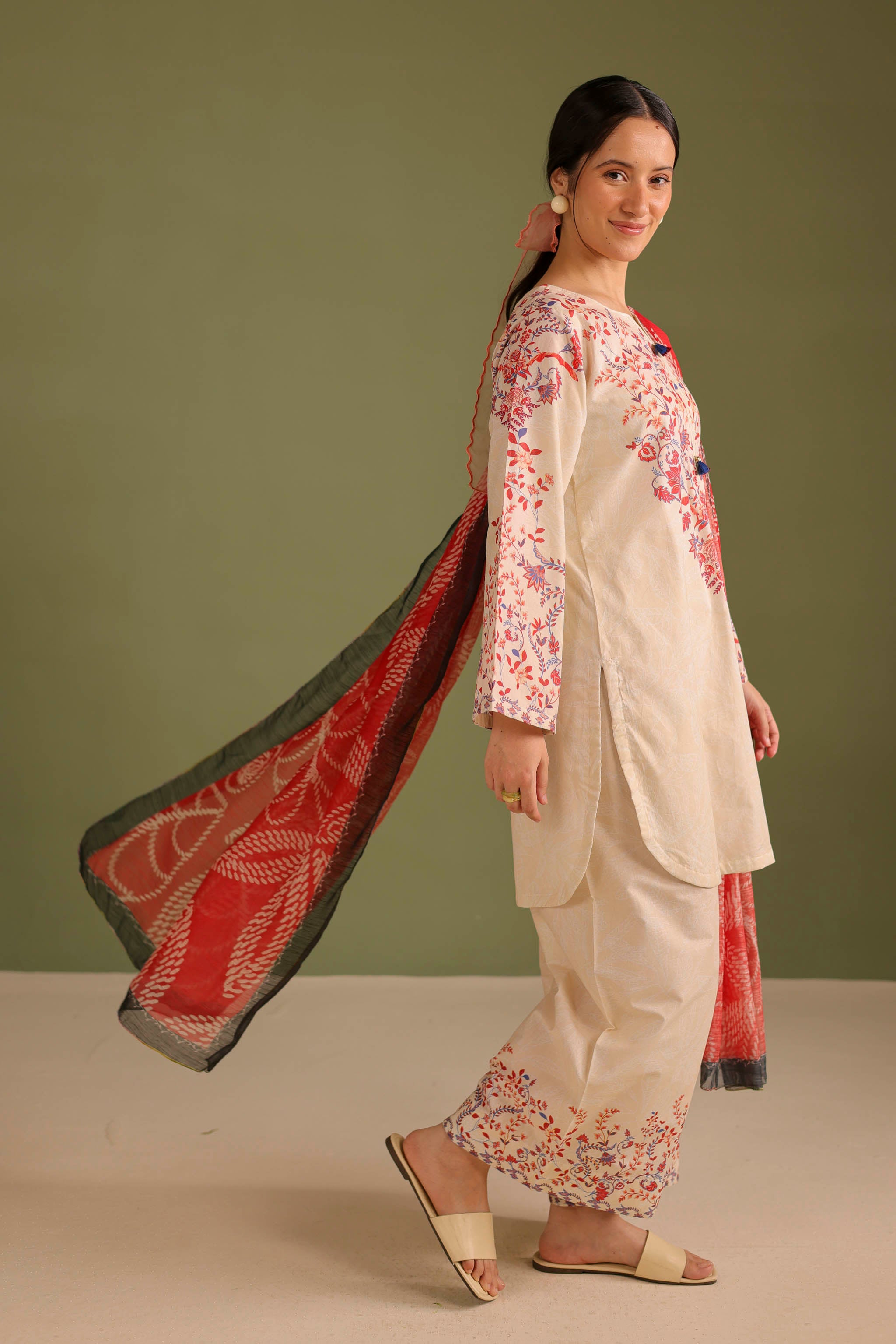 3PC Printed Lawn Suit - 42671