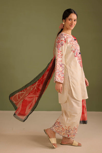 3PC Printed Lawn Suit - 42671