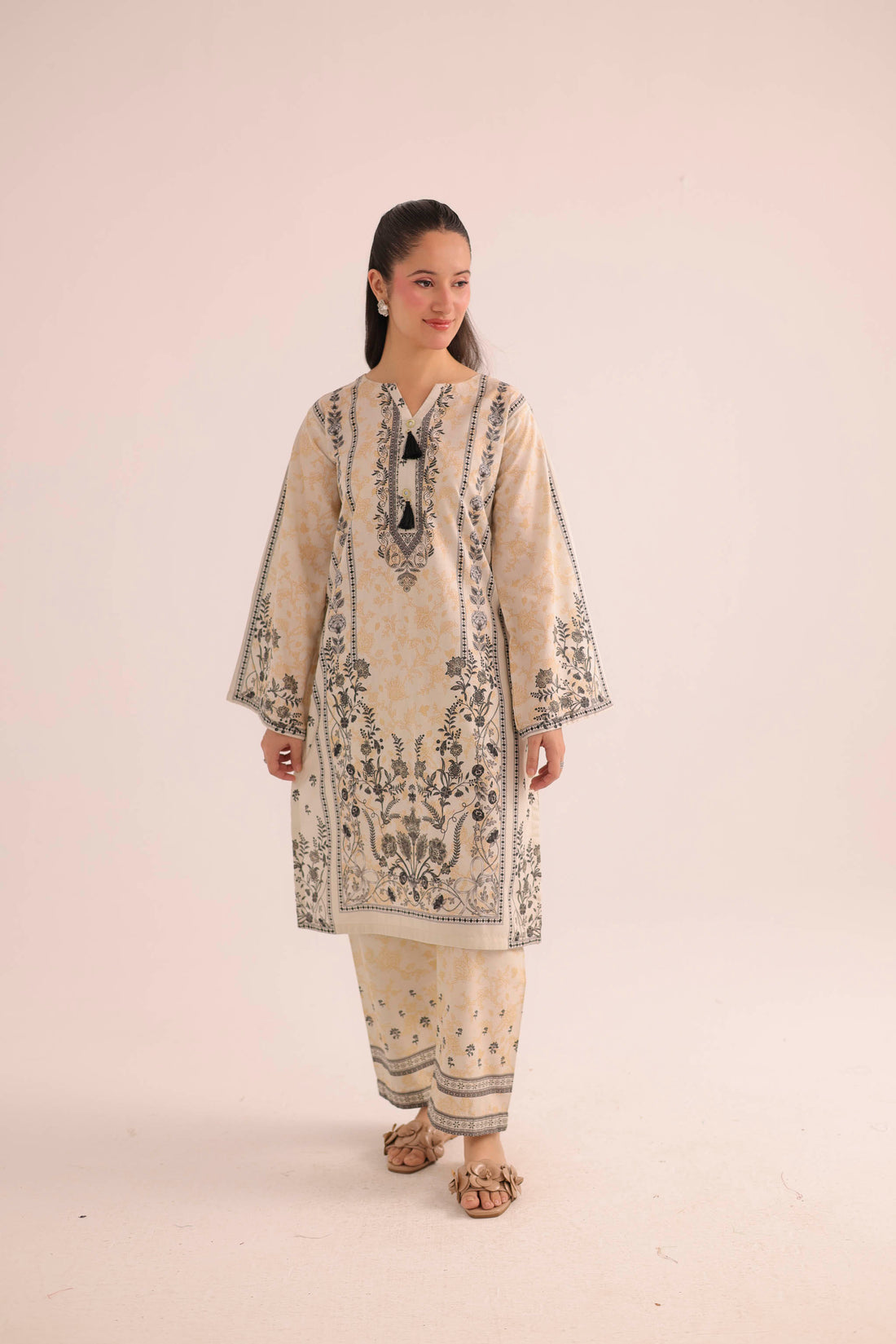 2PC Summer Lawn Dress- PRT L42722