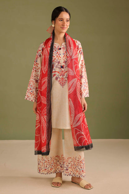 3PC Printed Lawn Suit - 42671