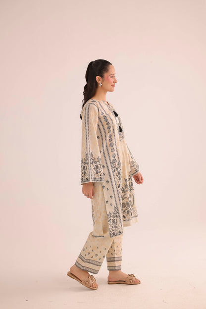 2PC Summer Lawn Dress- PRT L42722