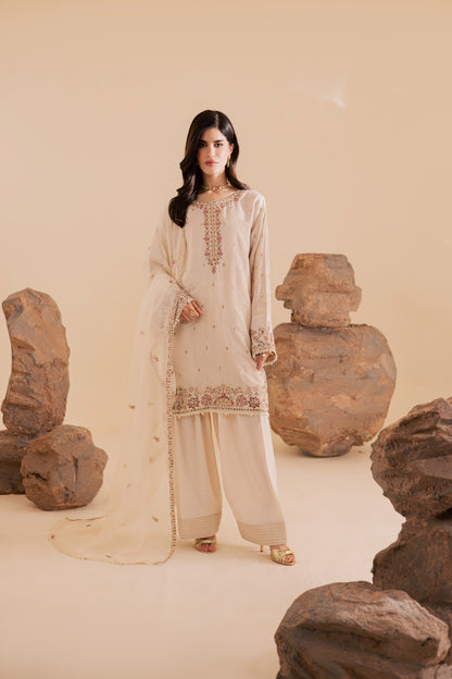 3PC Luxury Embroidered Dress- RSC08