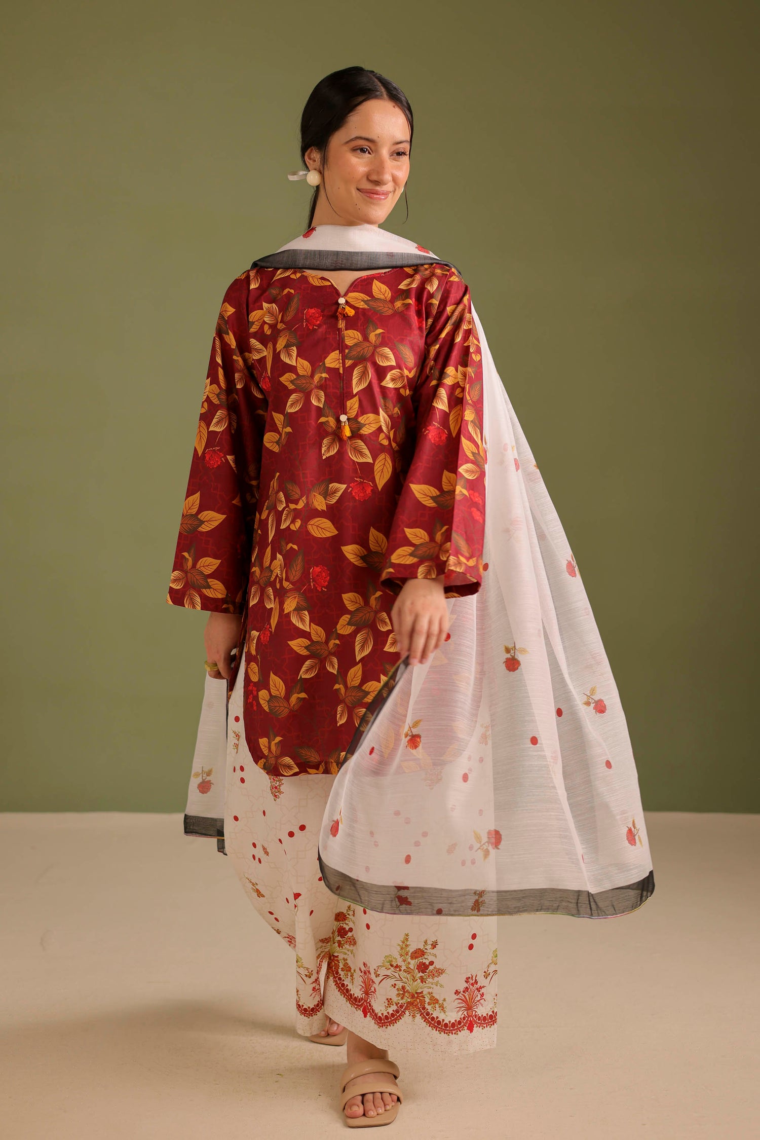 3PC Printed Lawn Suit - 42669