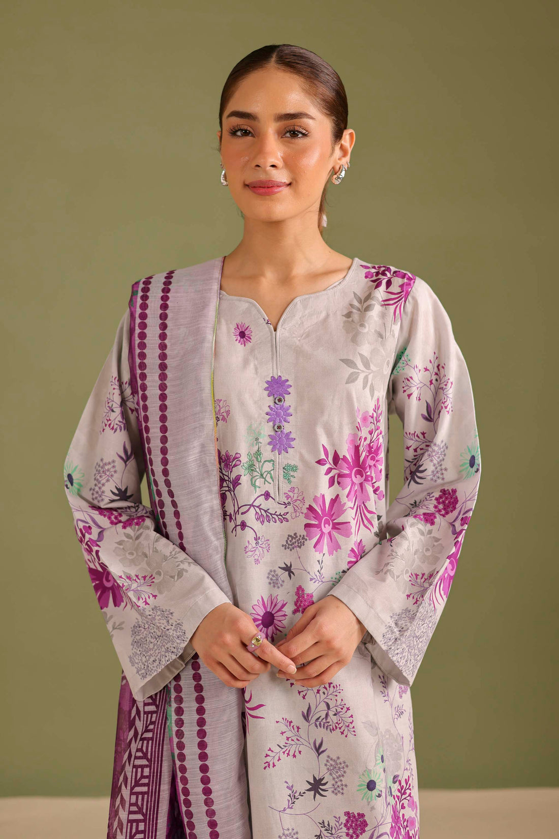 3PC Printed Lawn Suit - 42673