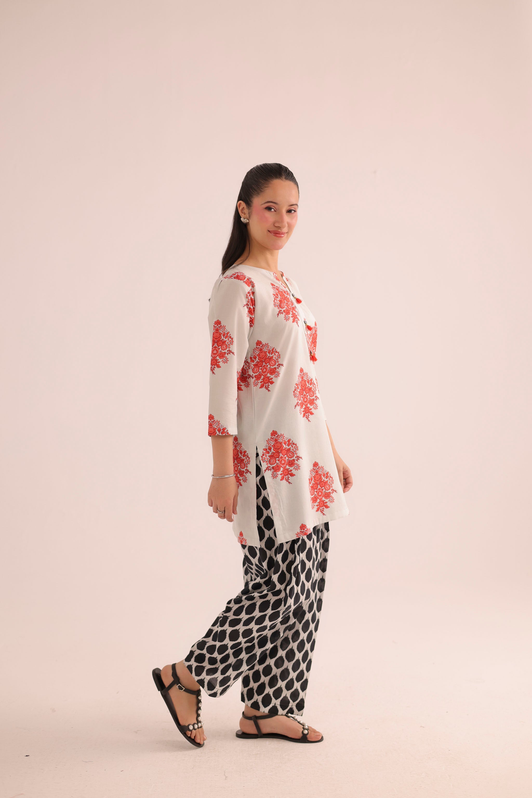 2PC Summer Lawn Dress- PRT L42970