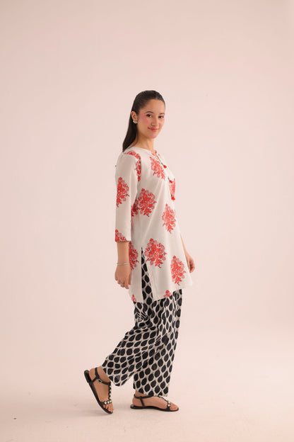 2PC Summer Lawn Dress- PRT L42970