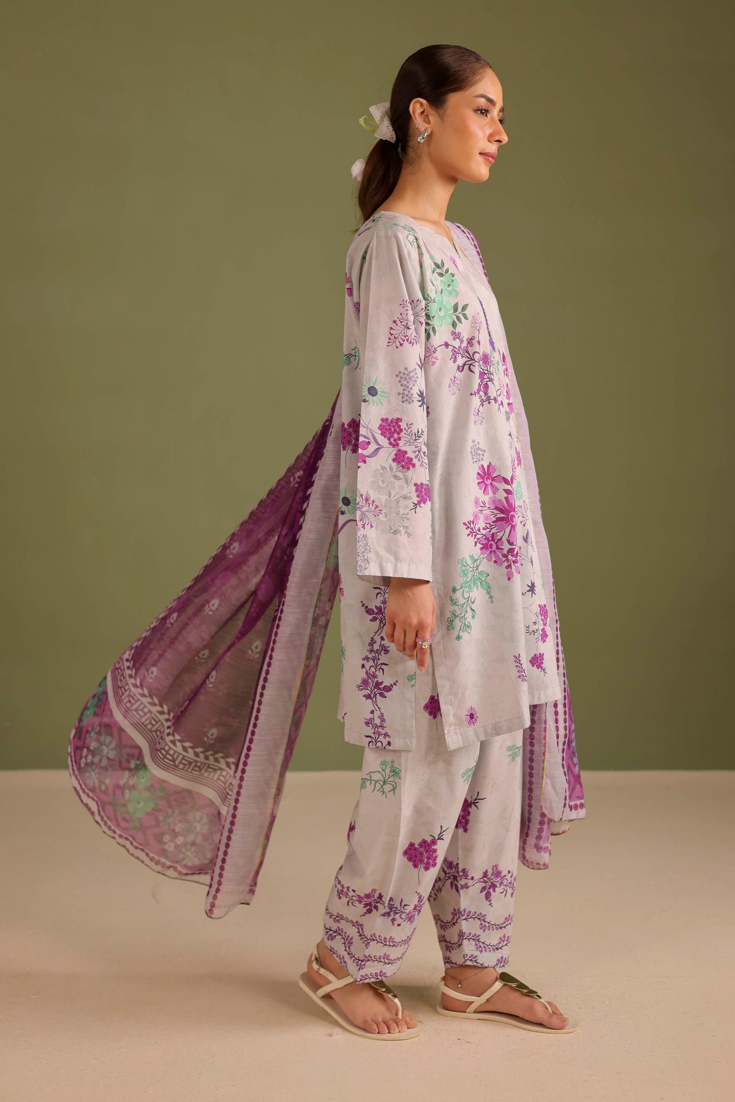 3PC Printed Lawn Suit - 42673