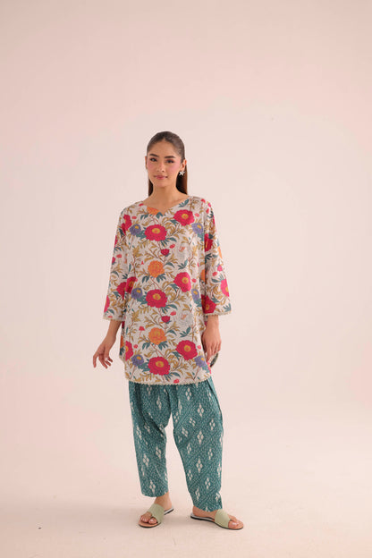 2PC Summer Lawn Dress- PRT L42184