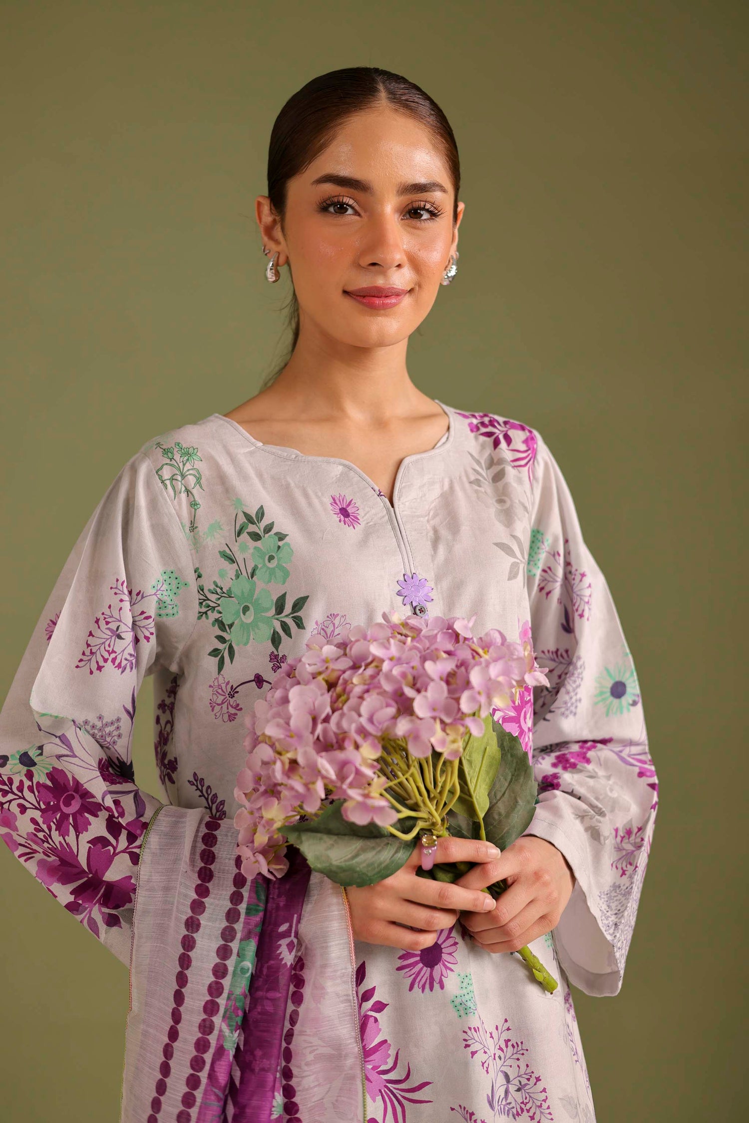 3PC Printed Lawn Suit - 42673