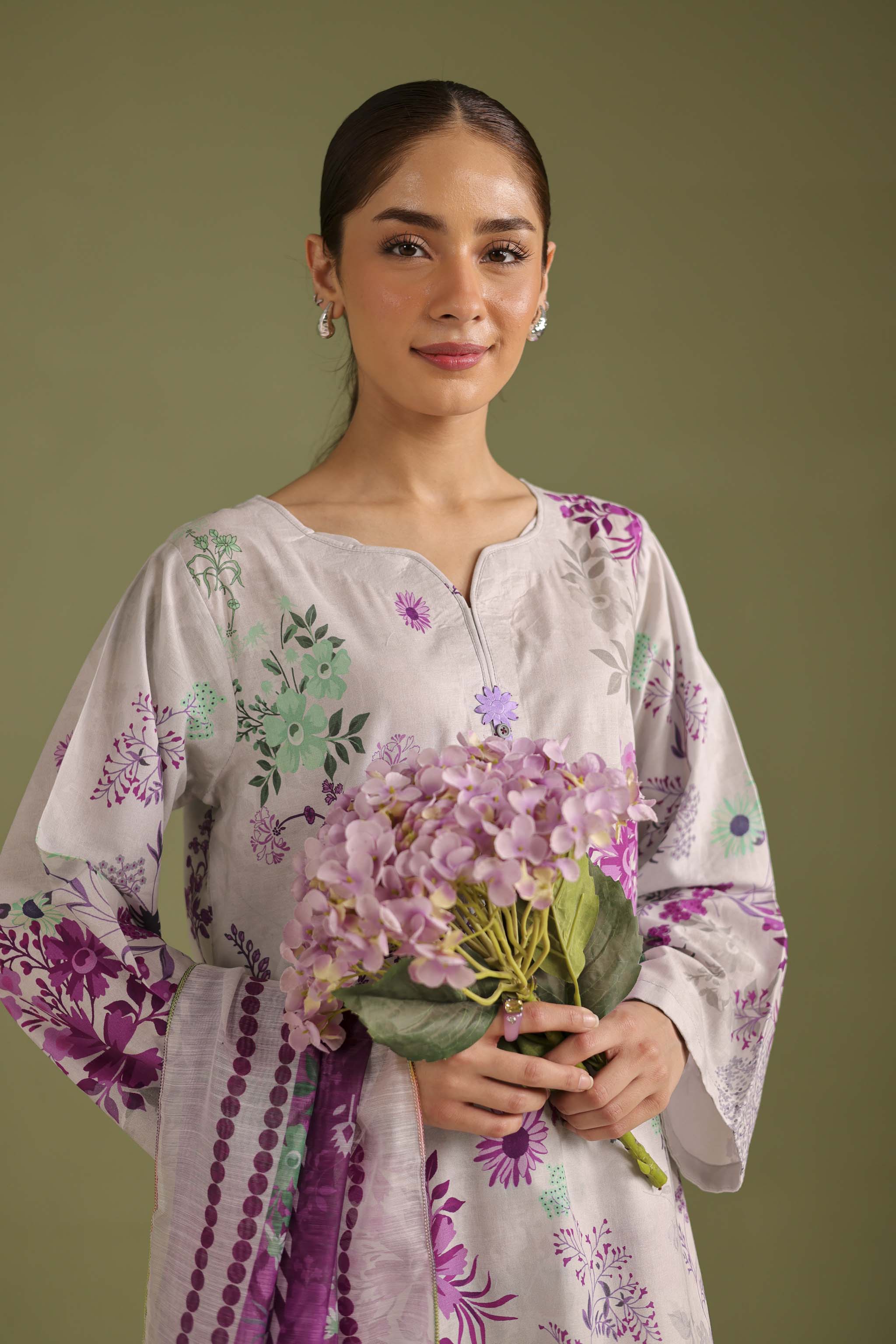 3PC Printed Lawn Suit - 42673