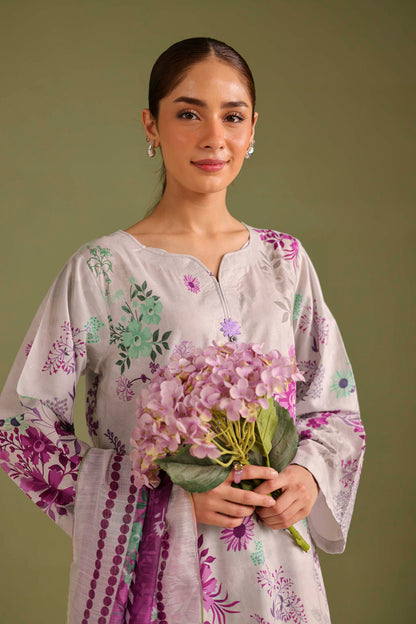 3PC Printed Lawn Suit - 42673