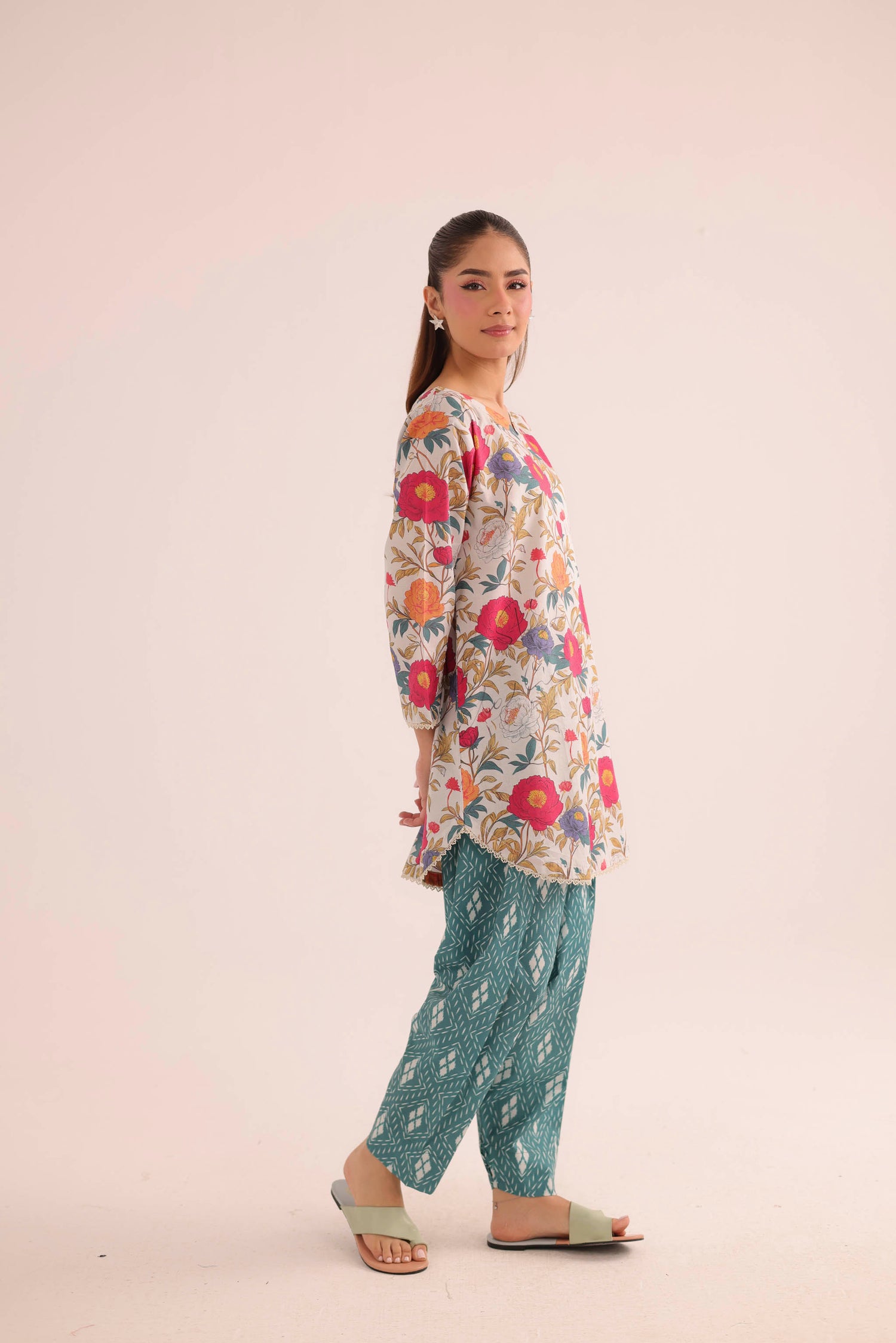 2PC Summer Lawn Dress- PRT L42184