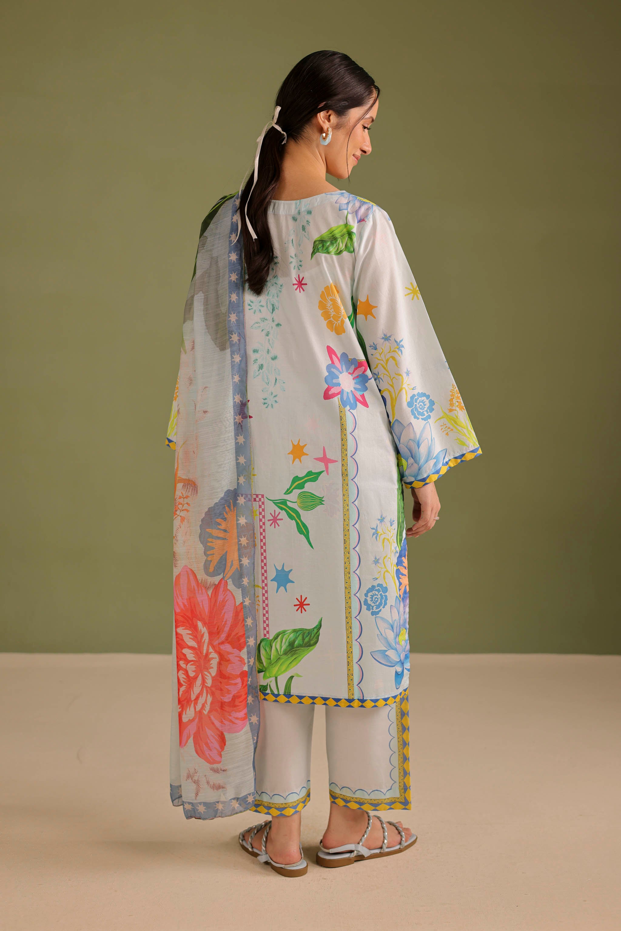 3PC Printed Lawn Suit - 42718