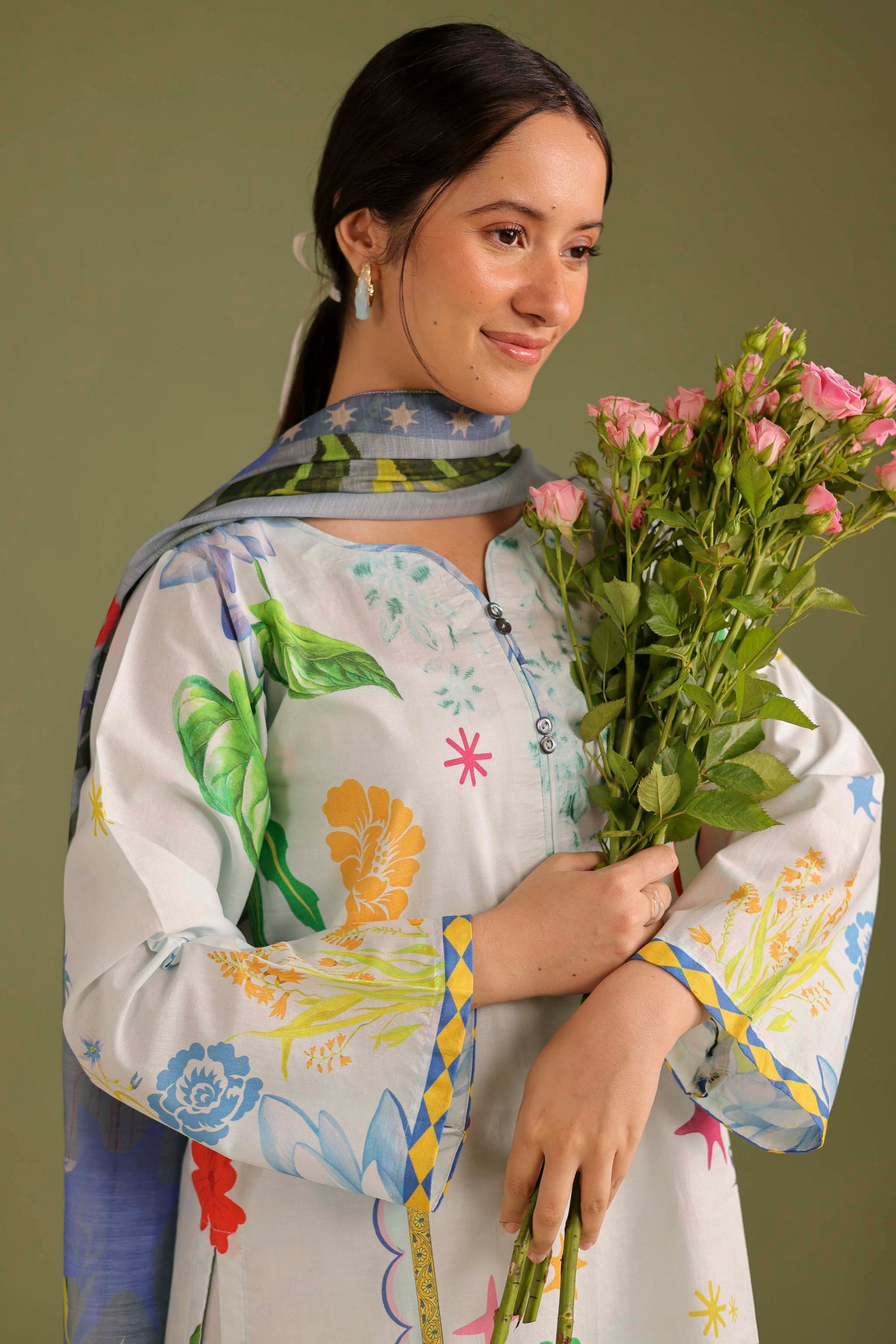 3PC Printed Lawn Suit - 42718