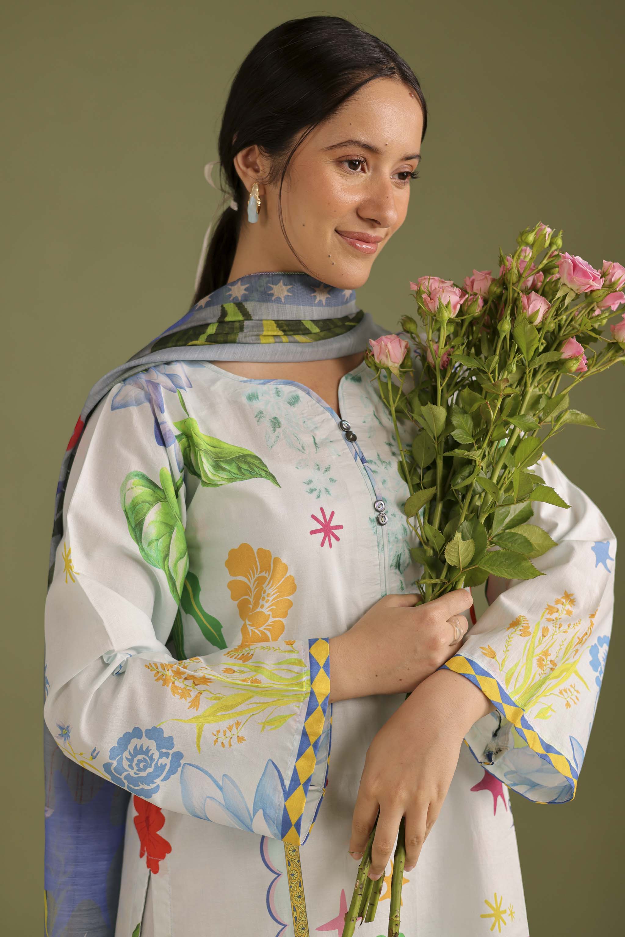 3PC Printed Lawn Suit - 42718