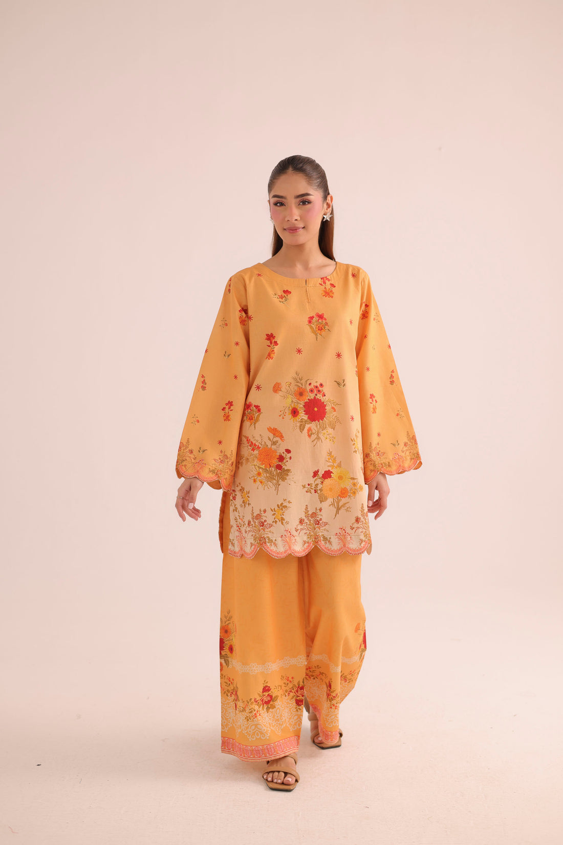 2PC Summer Lawn Dress- PRT L42973