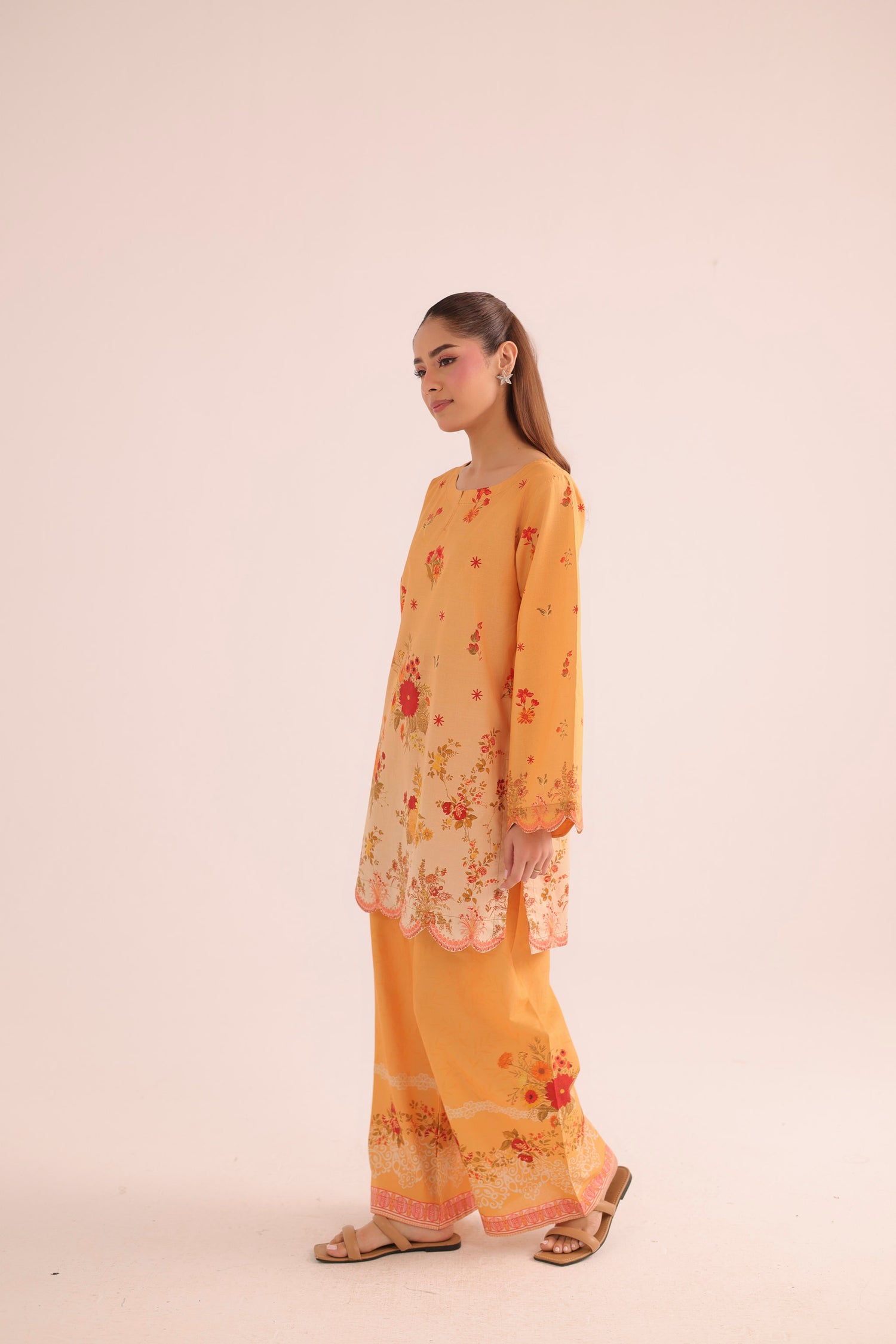 2PC Summer Lawn Dress- PRT L42973