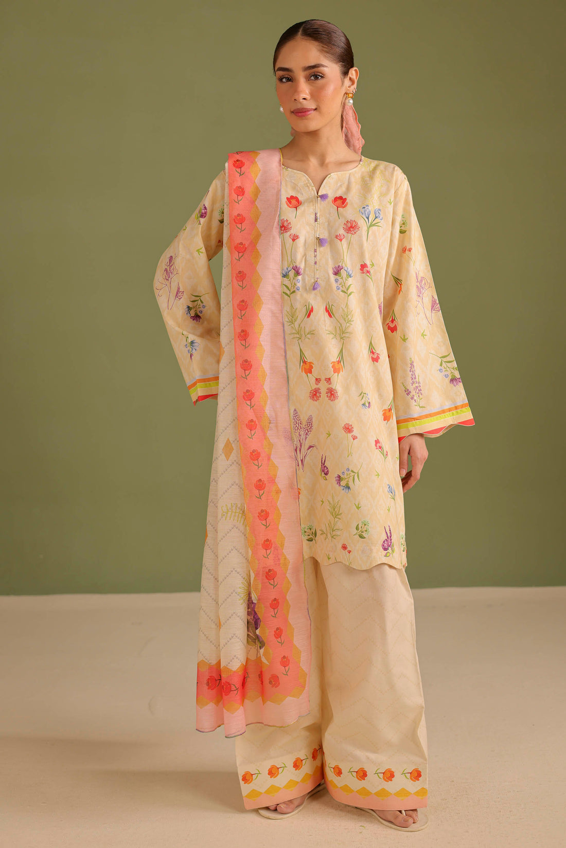 3PC Printed Lawn Suit - 42677