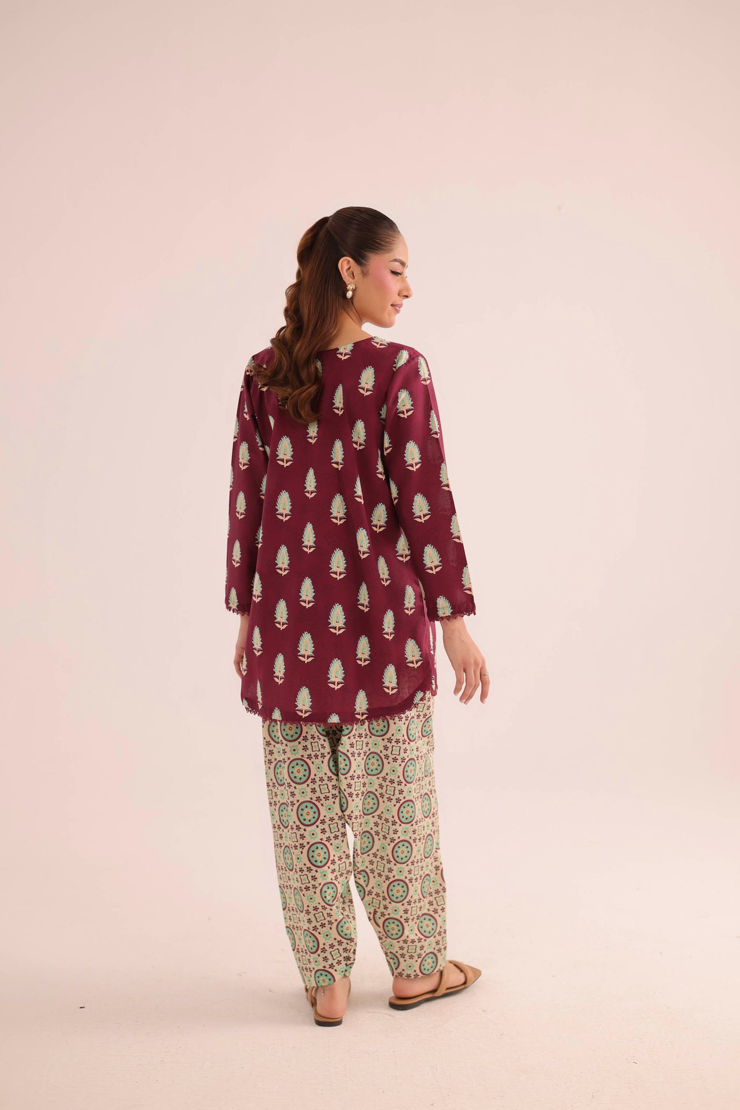 2PC Summer Lawn Dress- PRT L42947