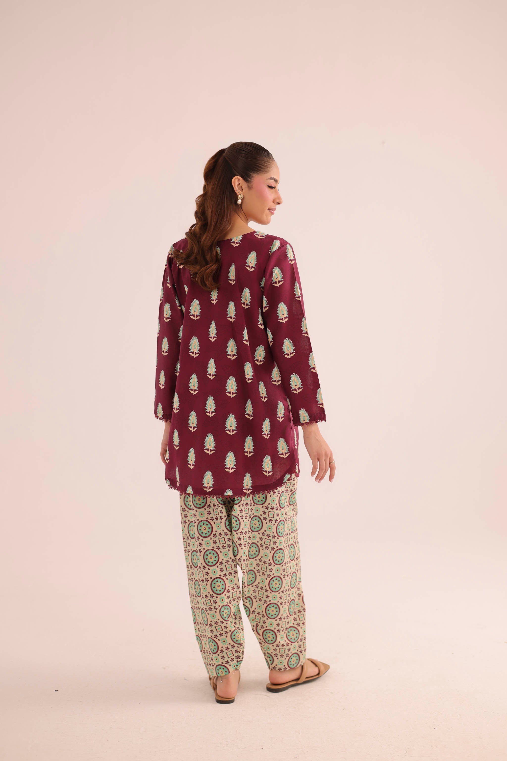 2PC Summer Lawn Dress- PRT L42947