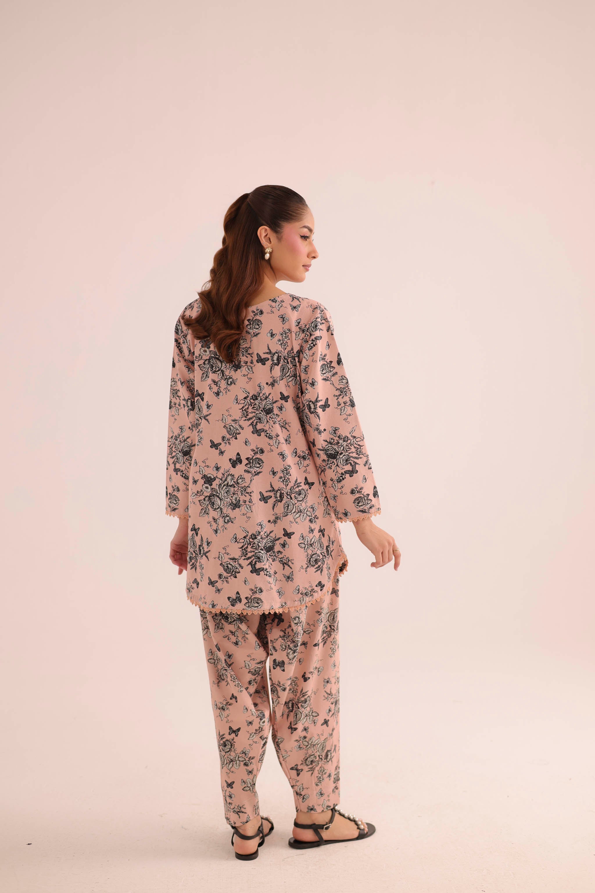 2PC Summer Lawn Dress- PRT L42967