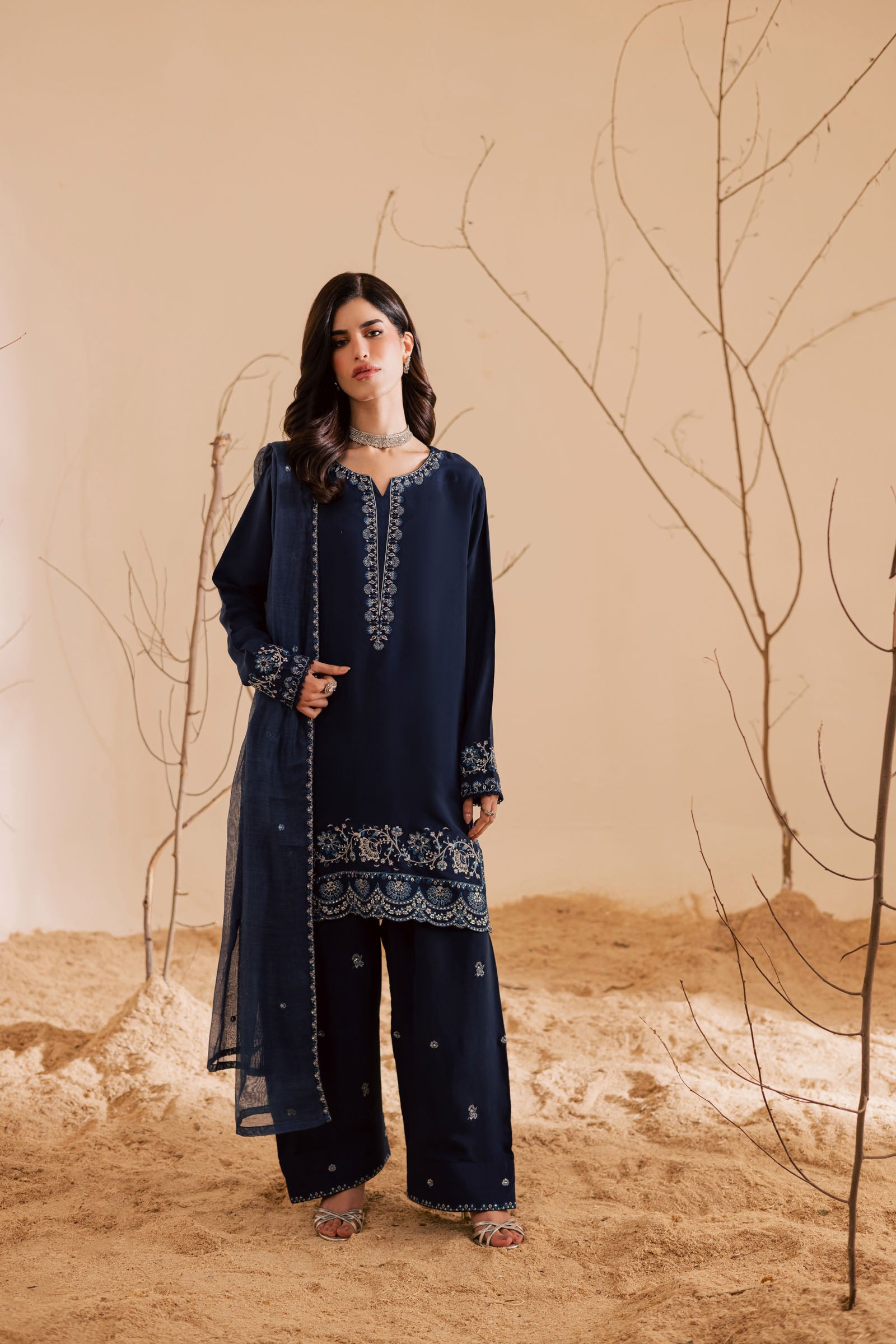 3PC Luxury Embroidered Dress- RSRB05