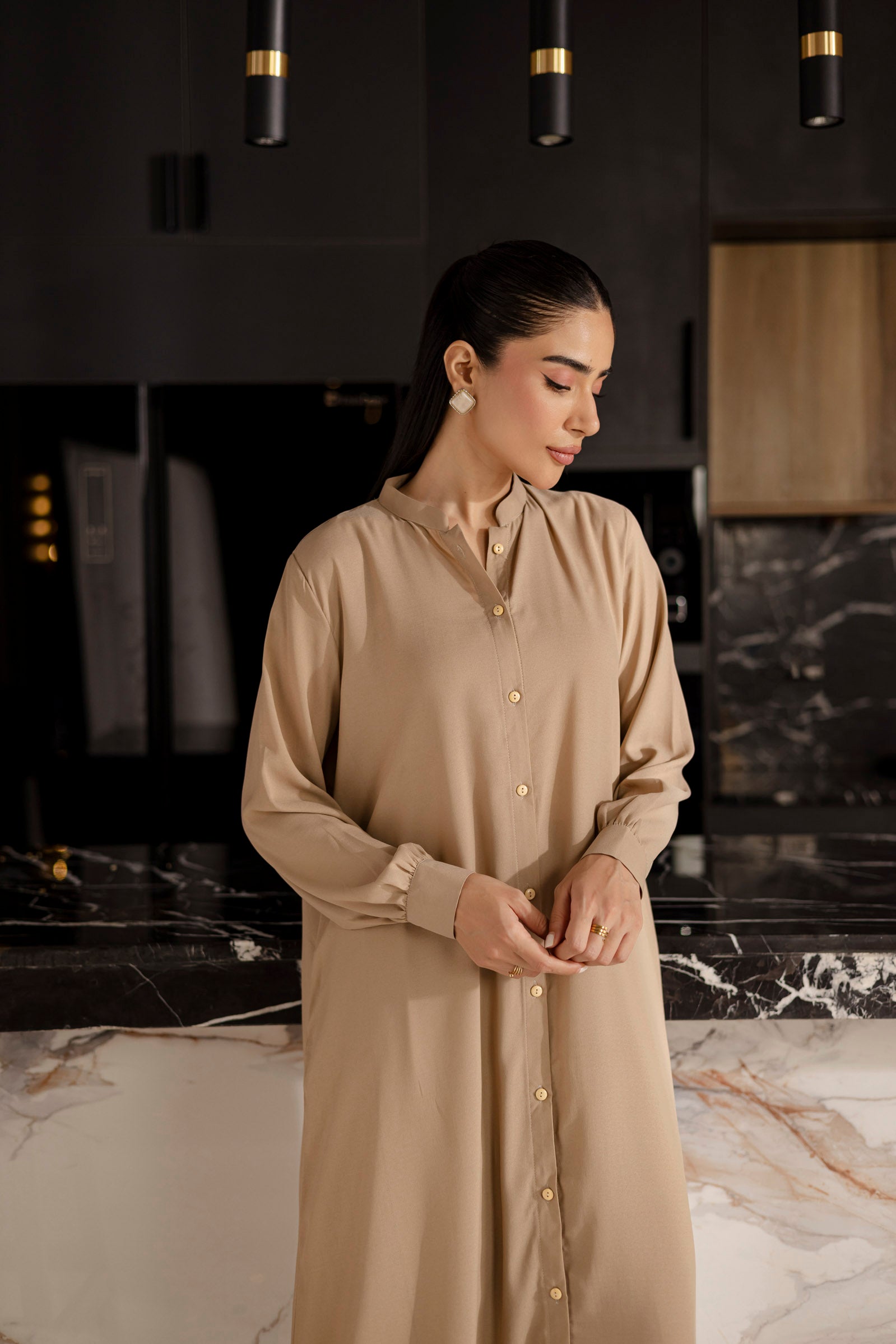 Solid 2PC Dress - SP-05 Skin