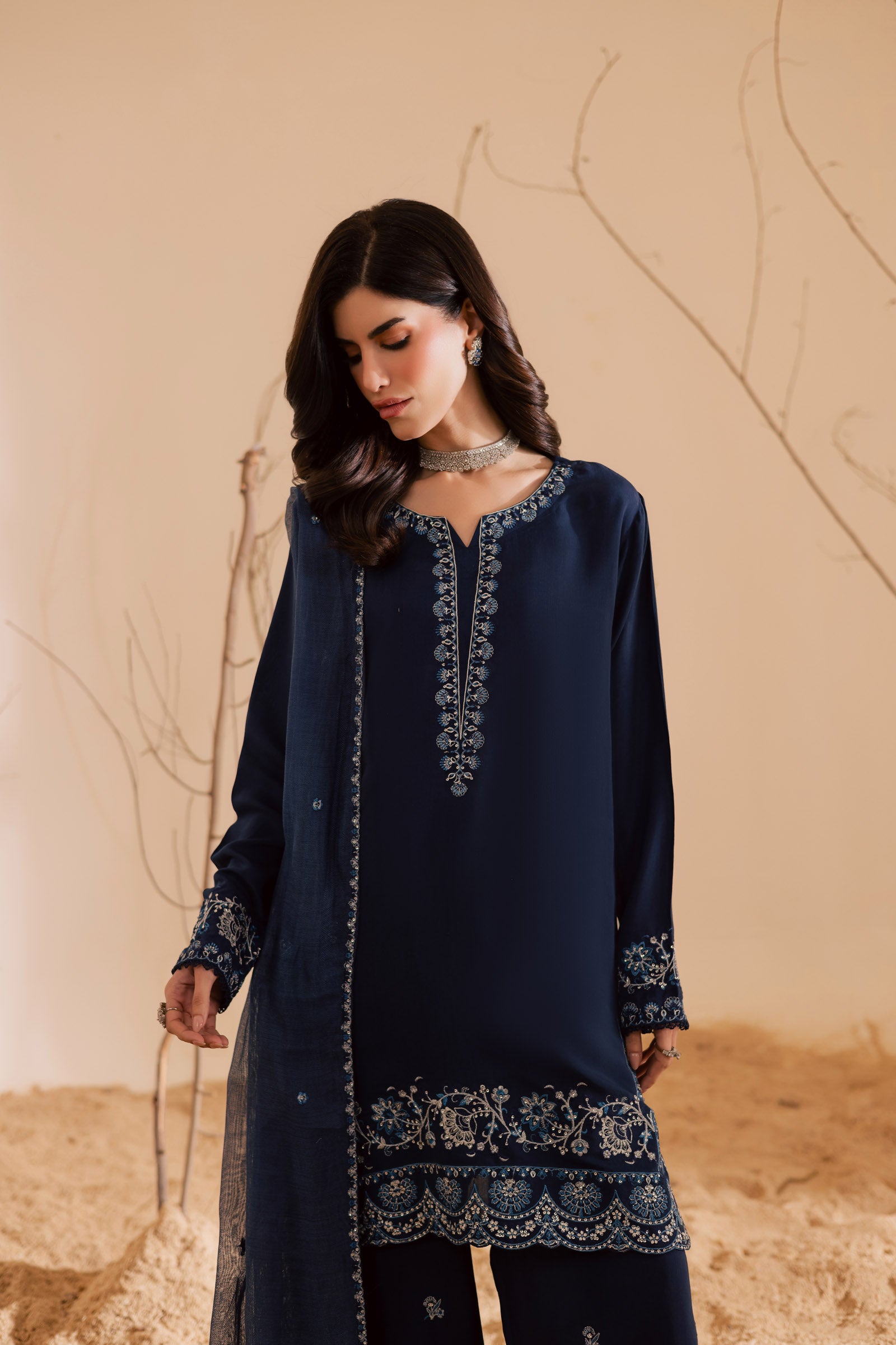 3PC Luxury Embroidered Dress- RSRB05