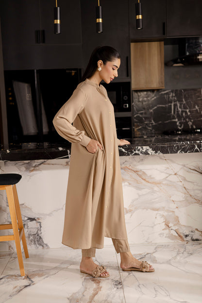 Solid 2PC Dress - SP-05 Skin