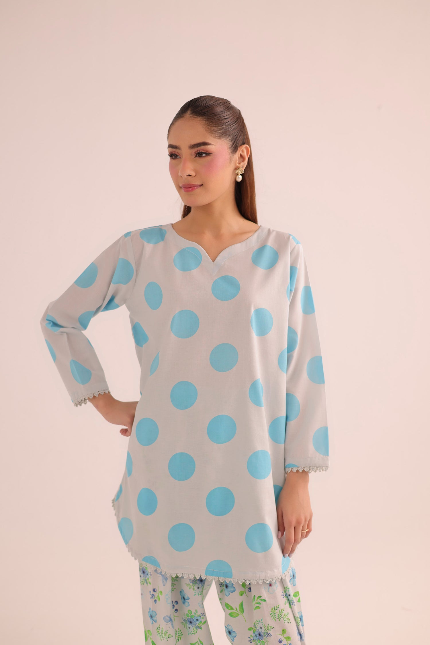 2PC Summer Lawn Dress- PRT L42969