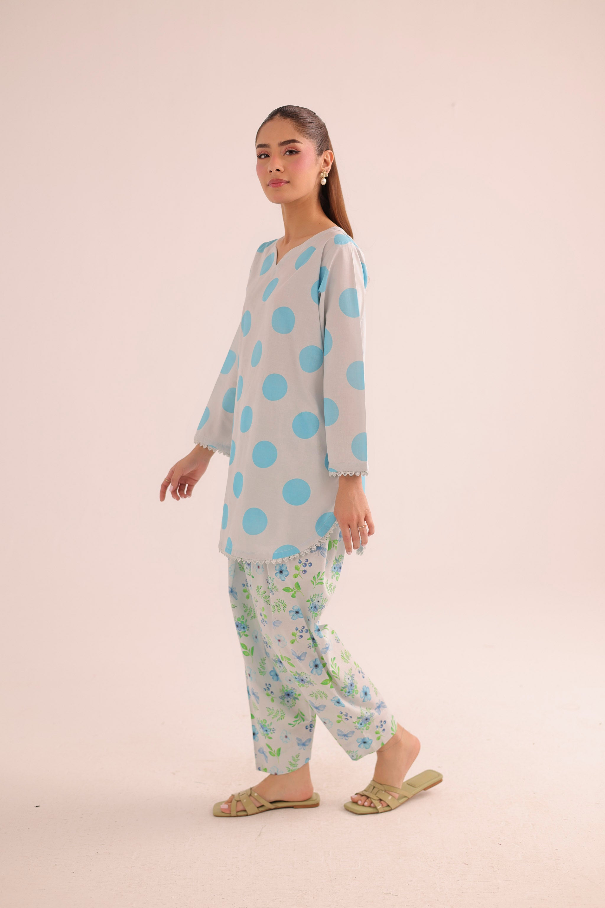 2PC Summer Lawn Dress- PRT L42969