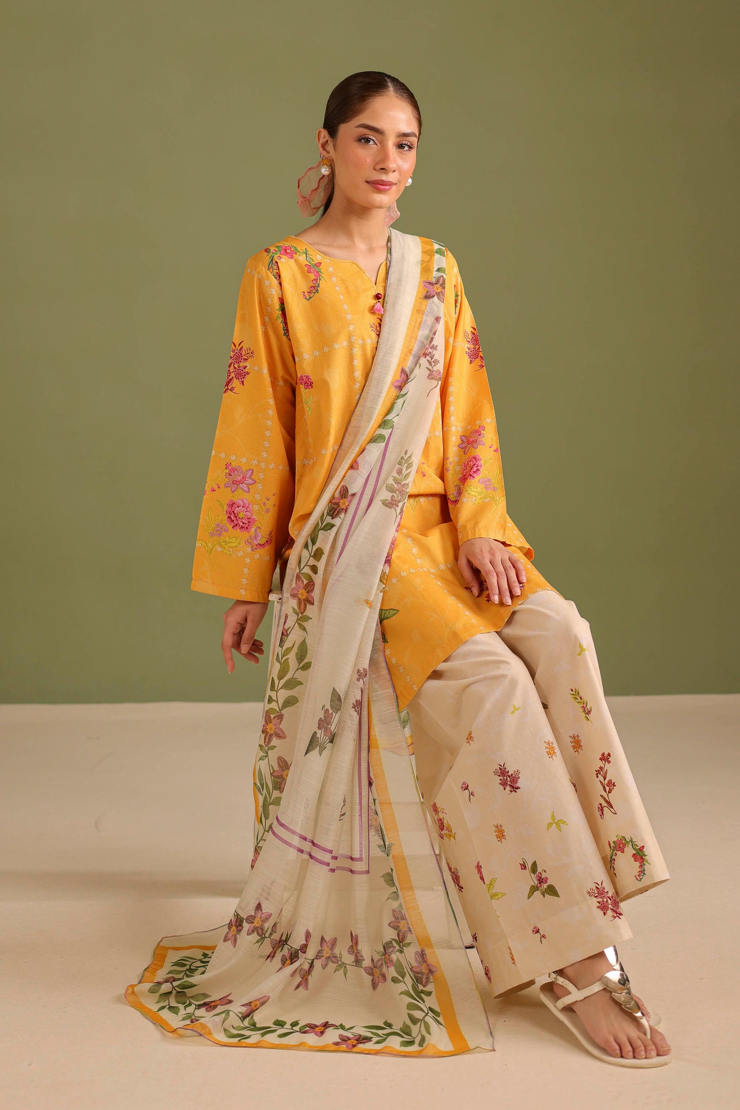 3PC Printed Lawn Suit - 42667