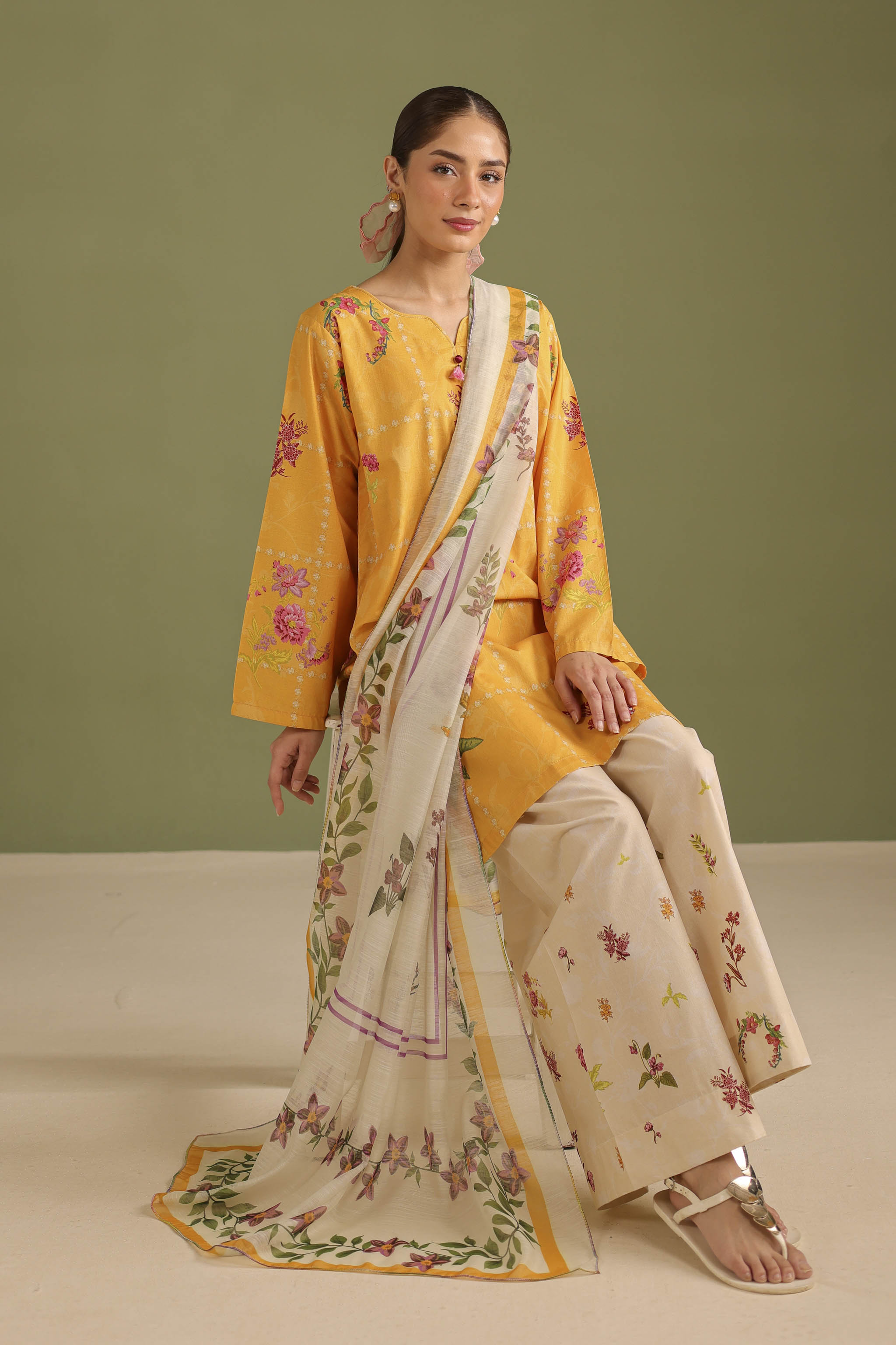 3PC Printed Lawn Suit - 42667