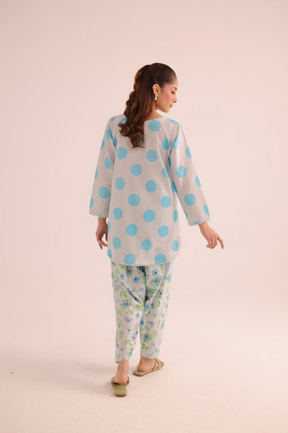 2PC Summer Lawn Dress- PRT L42969