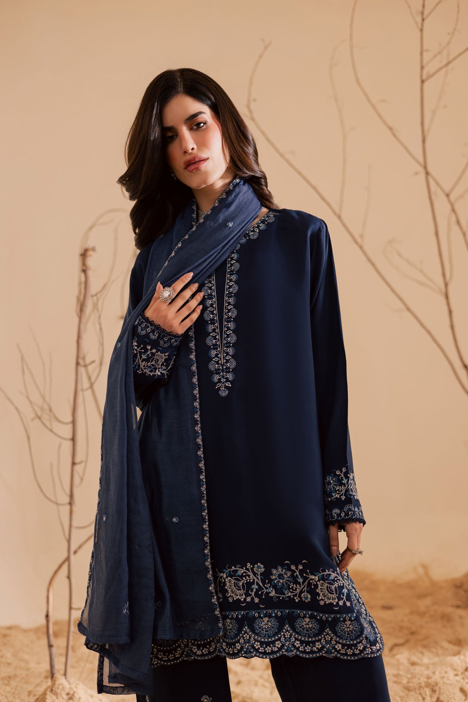 3PC Luxury Embroidered Dress- RSRB05